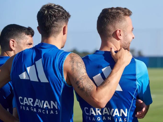 Entrenamiento del Real Zaragoza en la Ciudad Deportiva