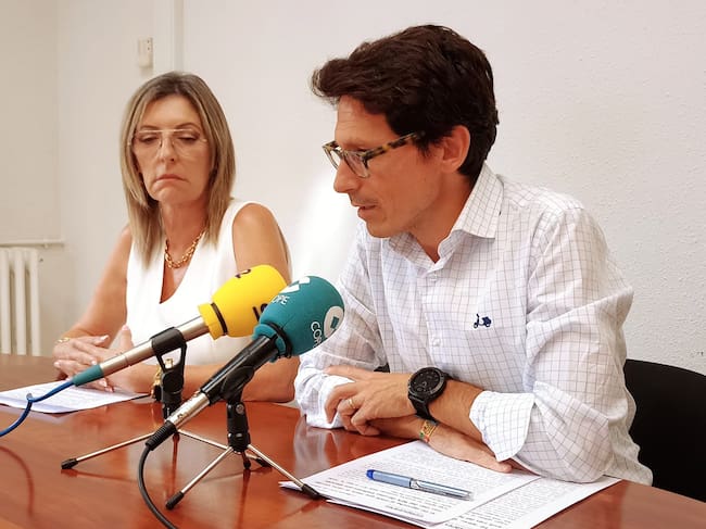 Amalia Payá y Quique Ruíz, concejal y edil portavoz del PP en Alcoy