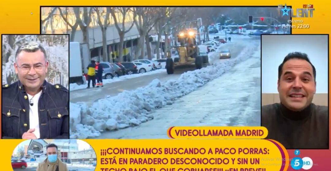 Fotograma de la entrevista a Aguado en Telecinco