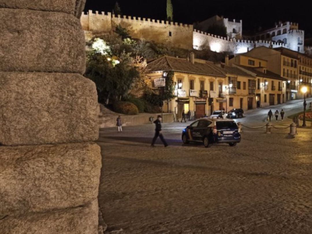 Primera noche de toque de queda en Segovia.