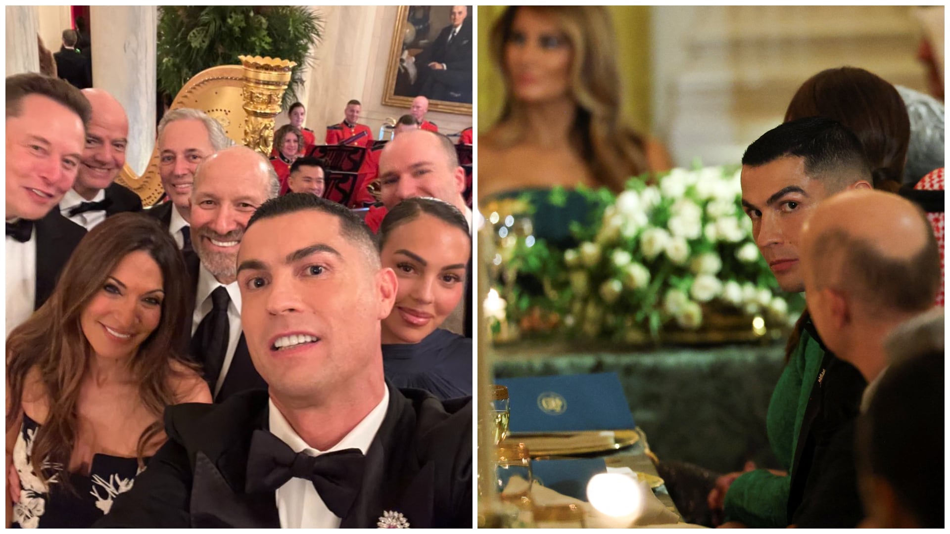 Cristiano Ronaldo, entre los invitados a la cena en la 'Casa Blanca'