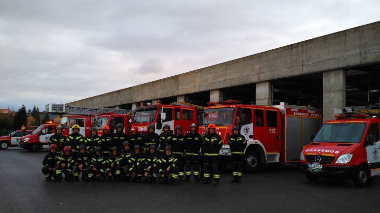 Concentración en el Parque de Bomberos de Ponferrada