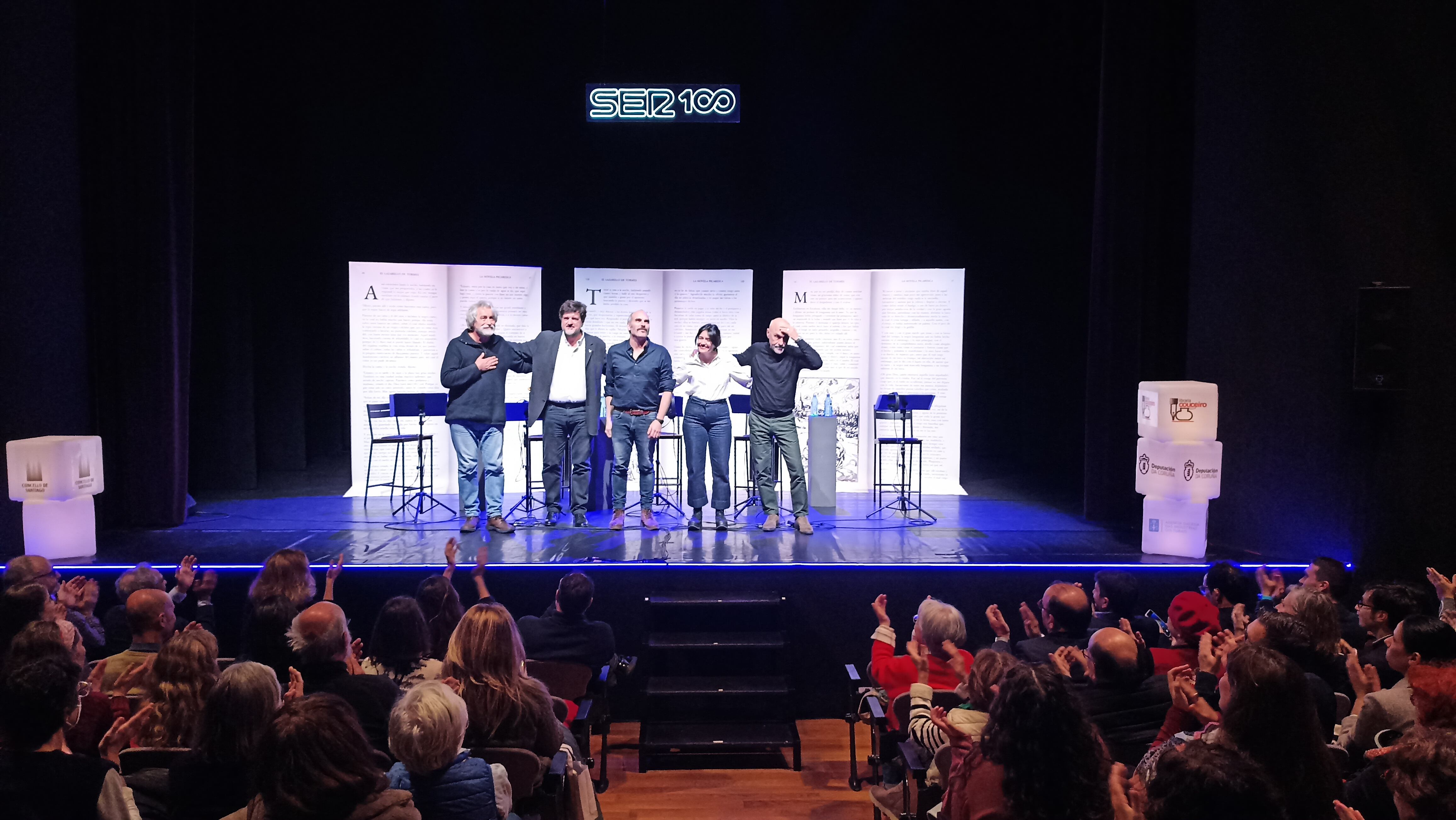 &#039;Un libro una hora&#039; en Santiago de Compostela