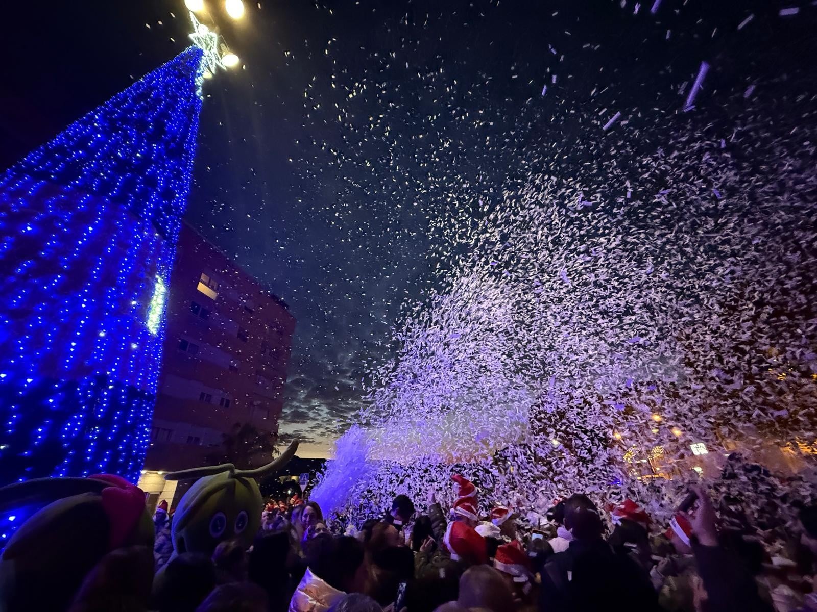 Encendido navideño en Fraga