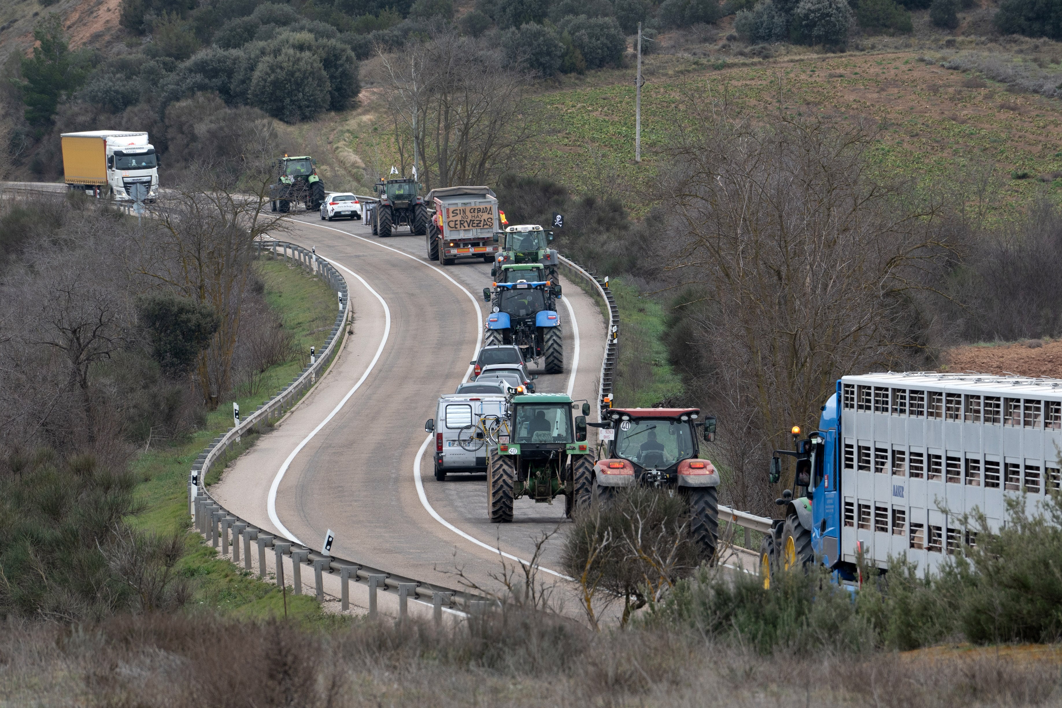 ARANDA DE DUERO (BURGOS), Imagen de archivo de una de las últimas reivindicaciones. EFE/Paco Santamaría