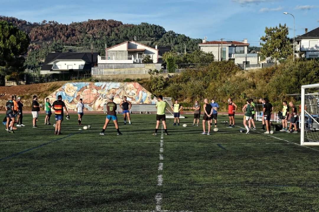 Primer entrenamiento del Campus Ourense, con todos los protocolos de sanidad