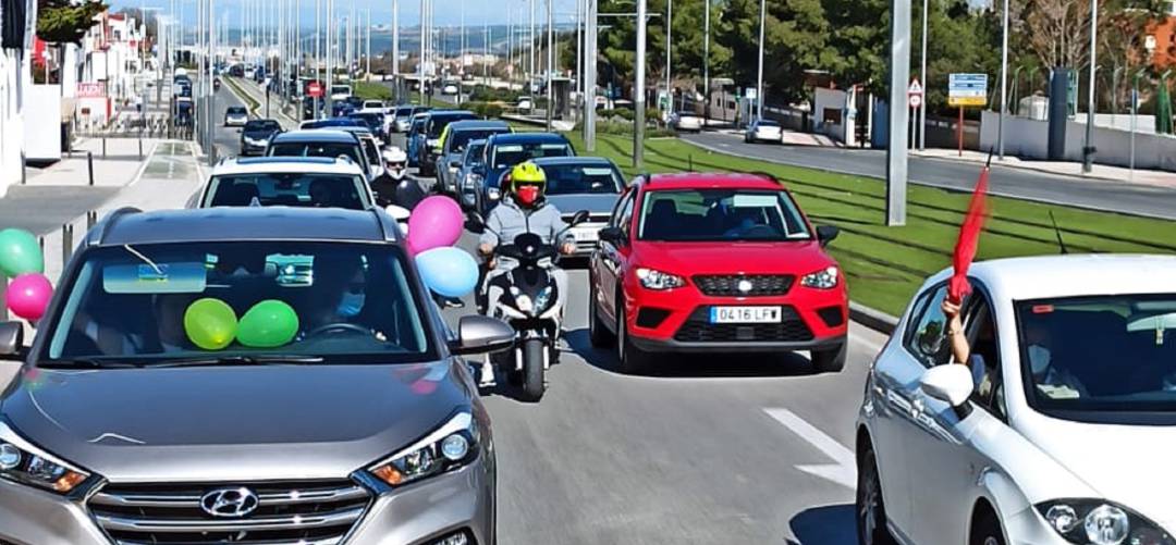 Caravana de vehículos convocada por &#039;Jaén Merece Más&#039;