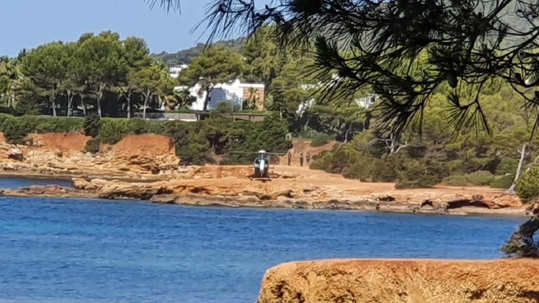 Zona de Es Canar donde llegó la patera