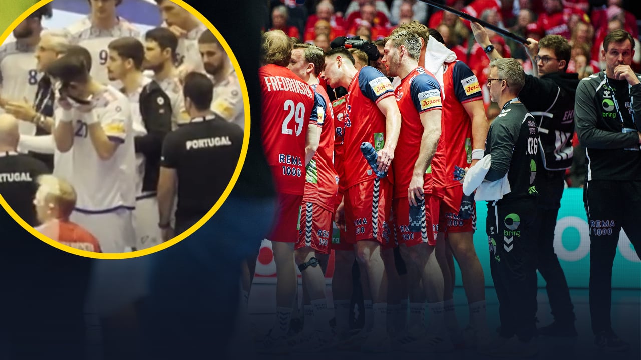 Miguel Neves, 'cazado' espiando a la selección de Noruega durante el Europeo