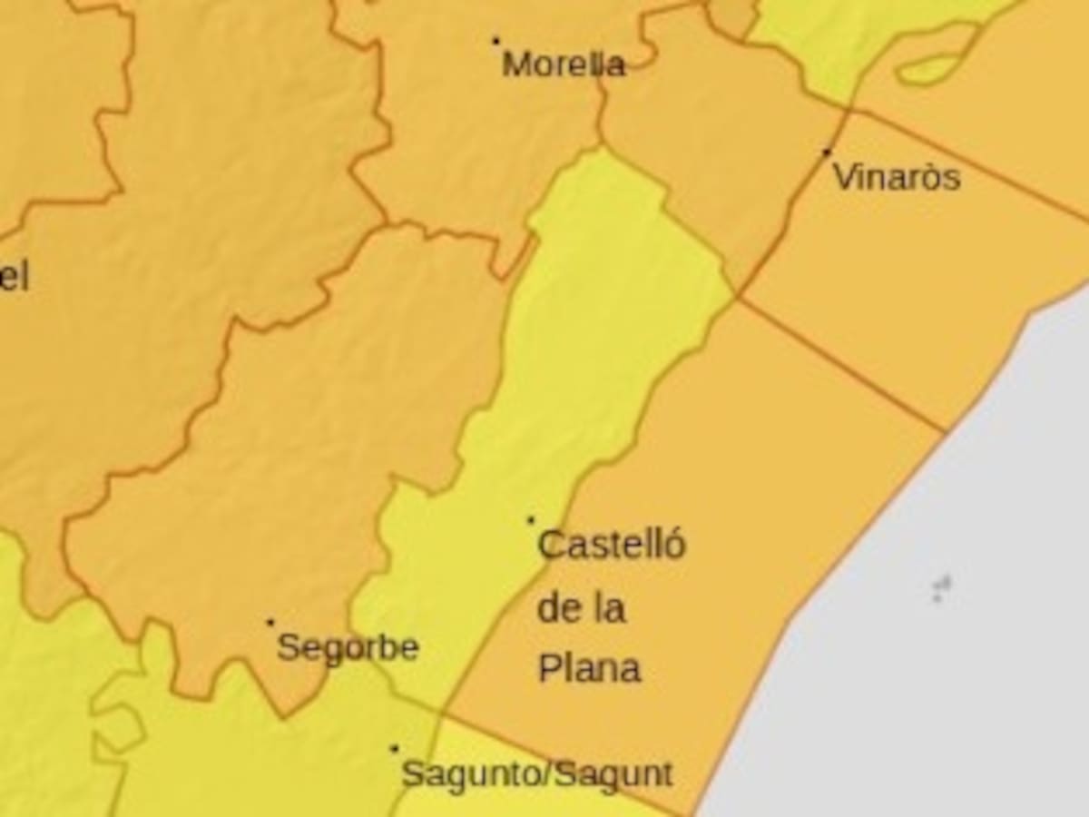 Activada la alerta naranja por vientos y fenómenos costeros en todo el litoral de Castellón