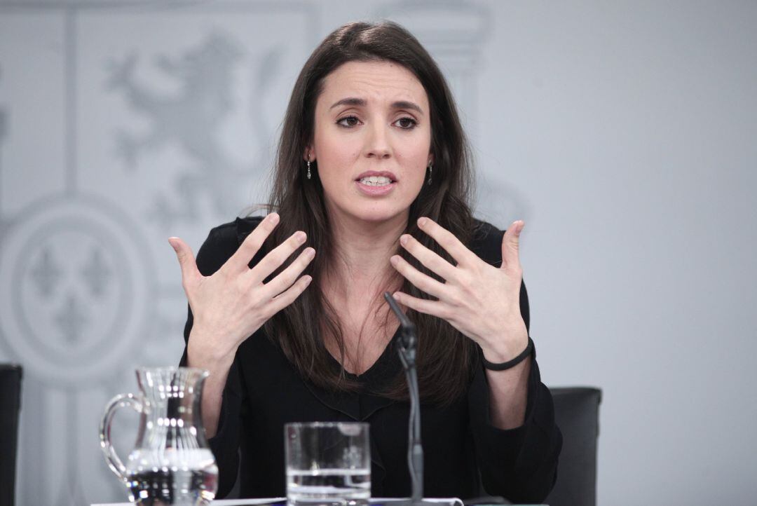 La ministra de Igualdad, Irene Montero.