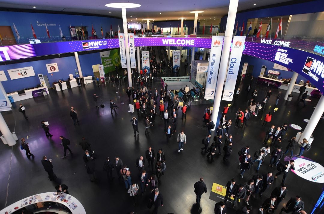 Entrada del Mobile World Congress.