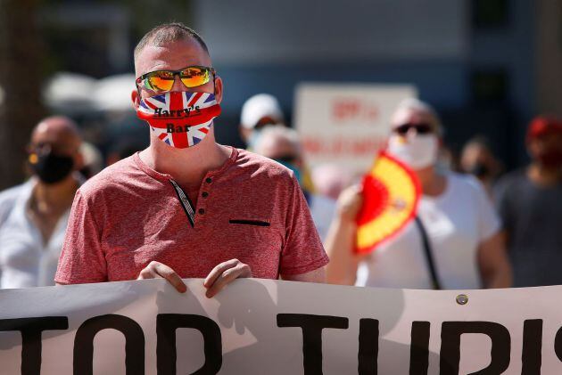 Empresarios británicos también han participado en la manifestación en Benidorm