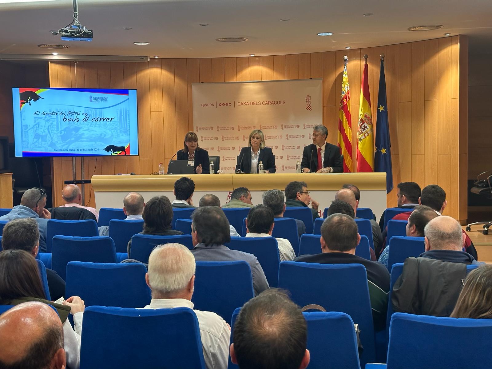 La Conselleria de Interior ha celebrado este sábado una jornada informativa en Castelló sobre los &#039;bous al carrer&#039;.