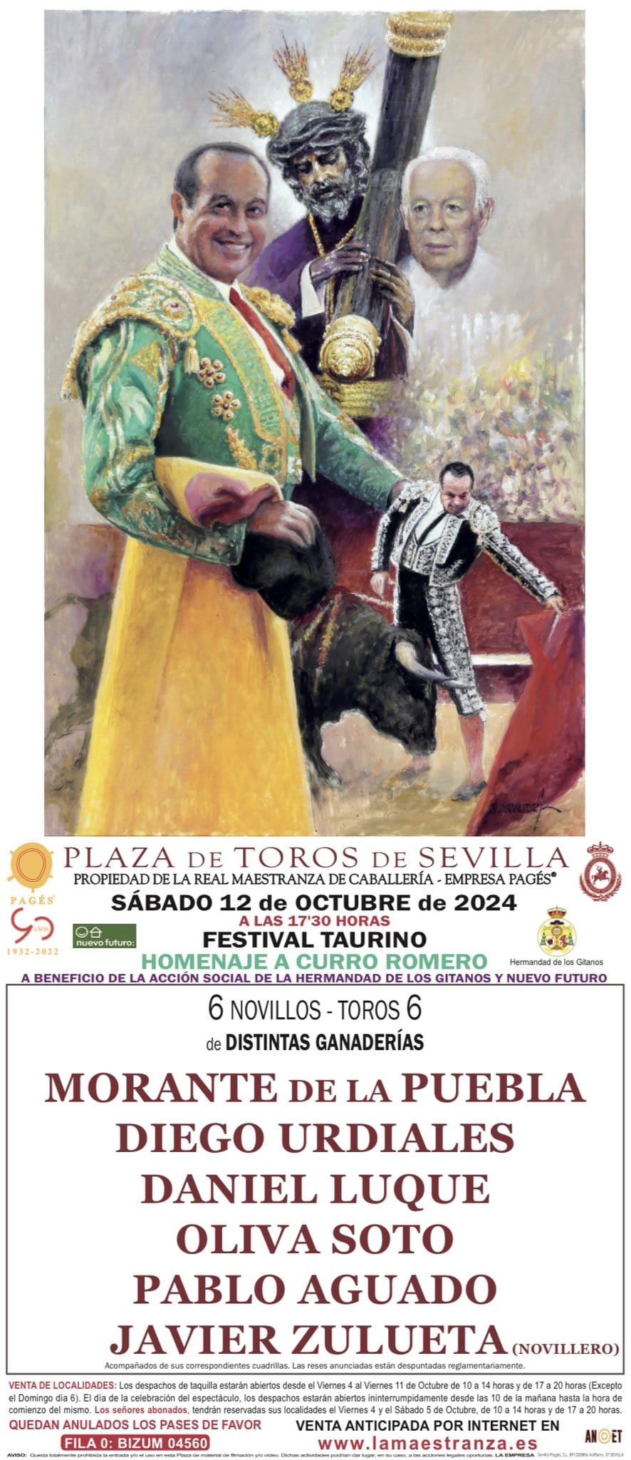 Cartel del 12 de octubre en Sevilla