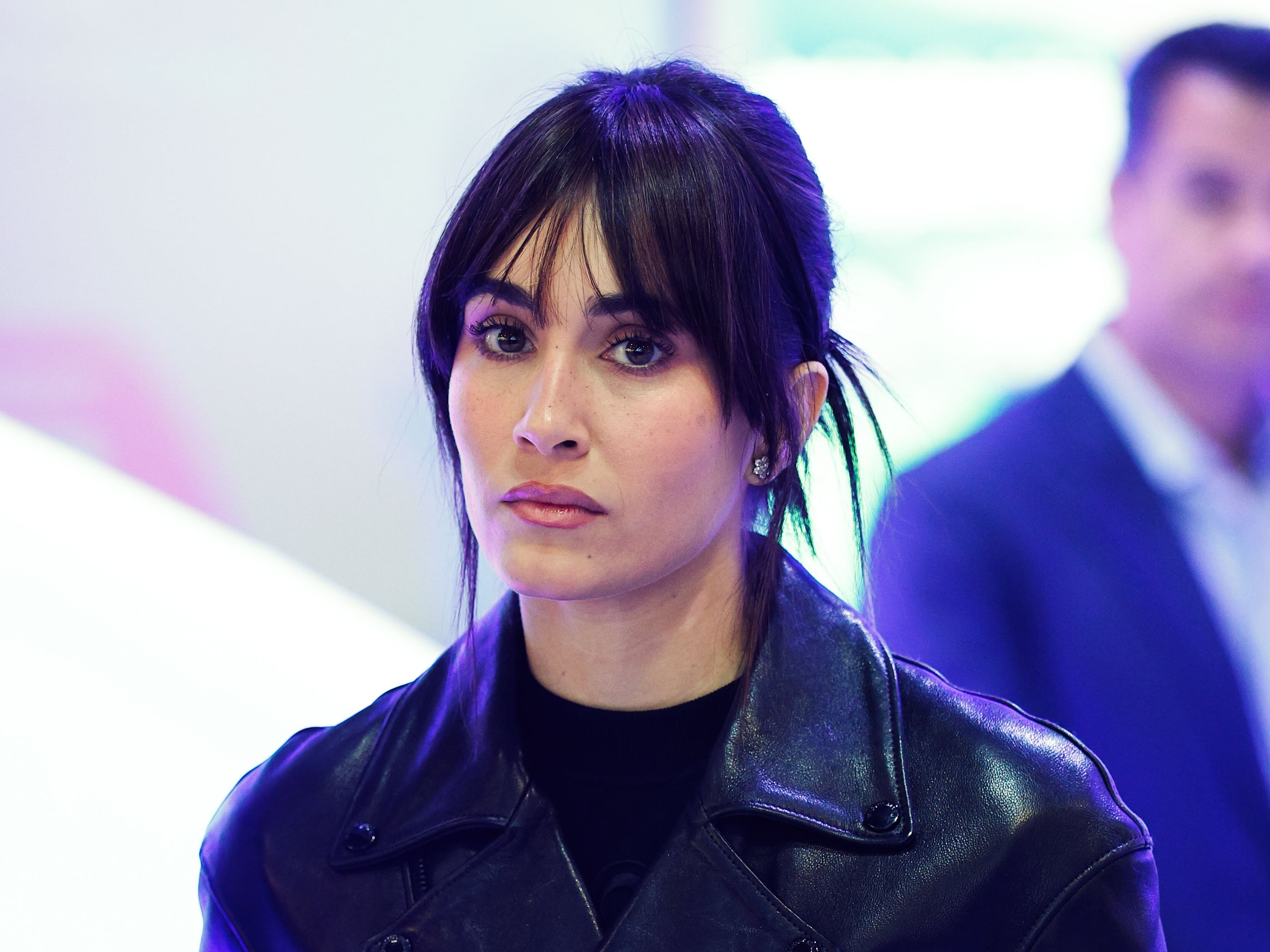 MADRID, 23/01/2026.- La cantante Aitana da nombre a un avión de Air Europa en la Feria Internacional del Turismo, este viernes, en Madrid. EFE/Rodrigo Jiménez