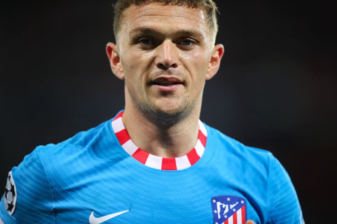 Trippier, durante un partido en Liverpool con el Atlético