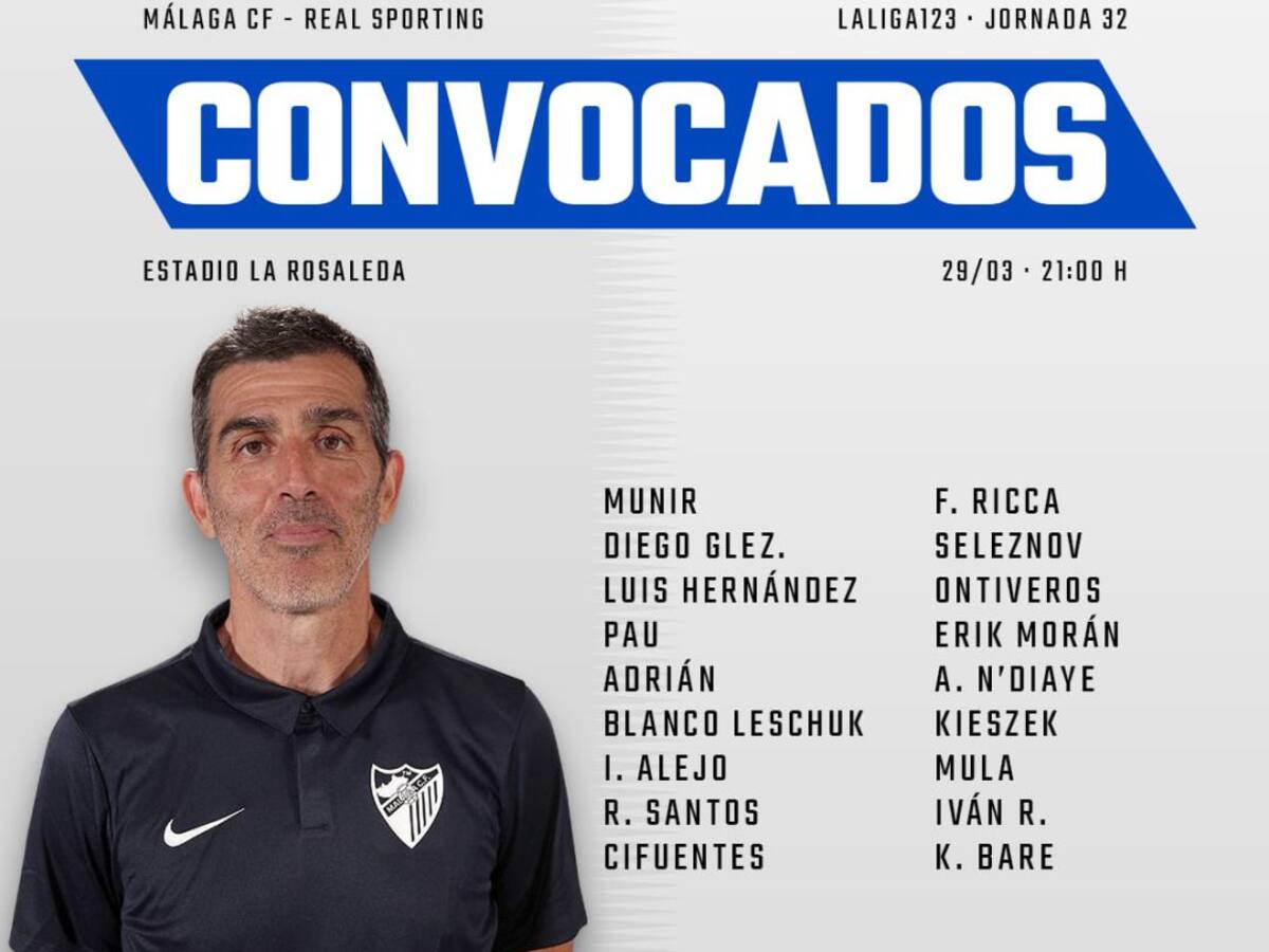 El Málaga ya tiene a sus 18 gladiadores para esta noche