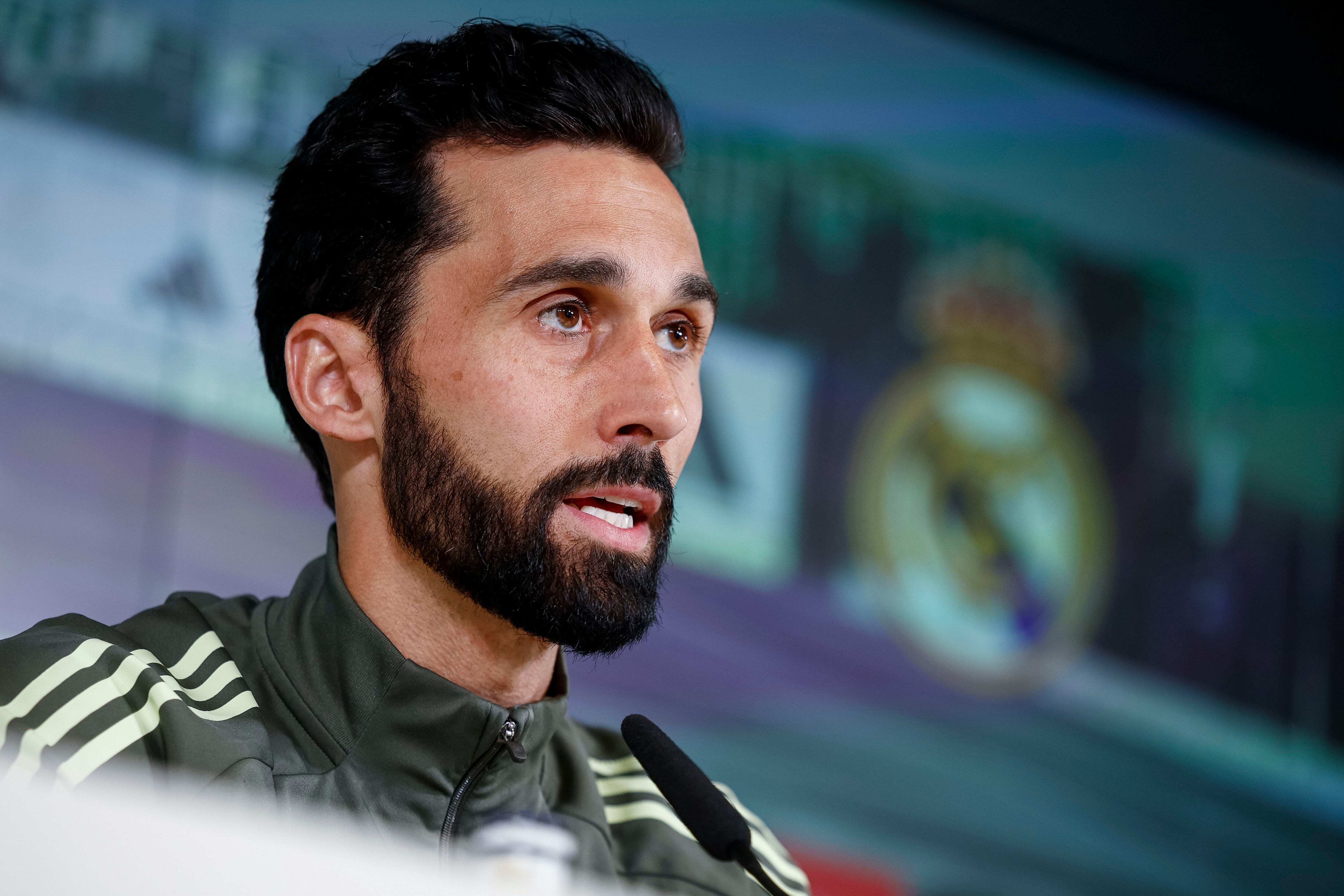 Imagen de archivo de Álvaro Arbeloa en rueda de prensa