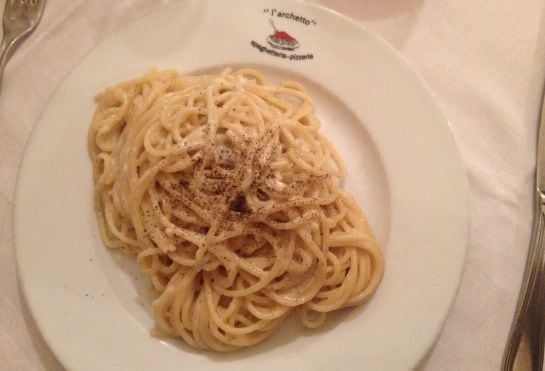 &#039;Spaghetti cacio e pepe&#039; (L&#039;Archetto).