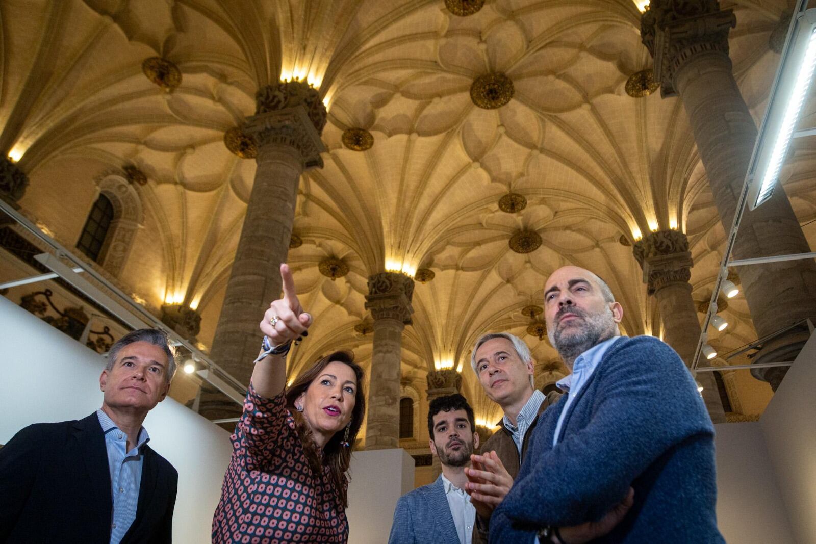 Presentación del proyecto de reforma de la Lonja el 9 de abril de este año