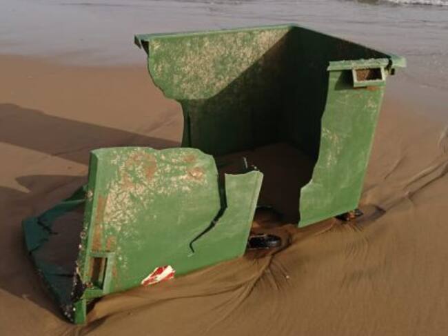 Playa de Gandia tras el temporal
