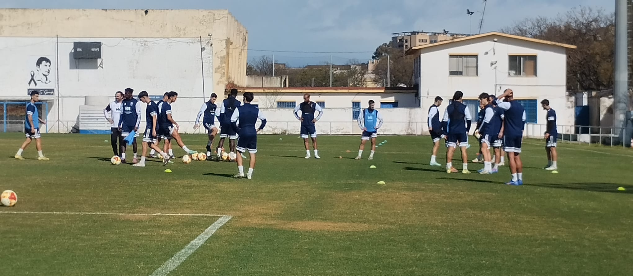Entrenamiento Xerez CD en el Pedro Garrido