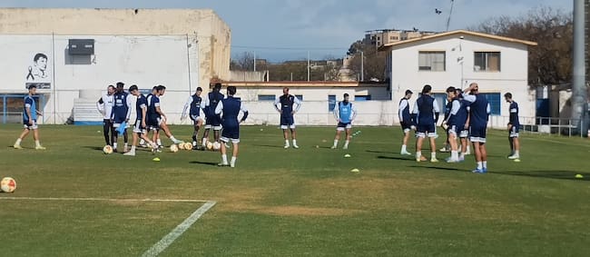 Entrenamiento Xerez CD en el Pedro Garrido