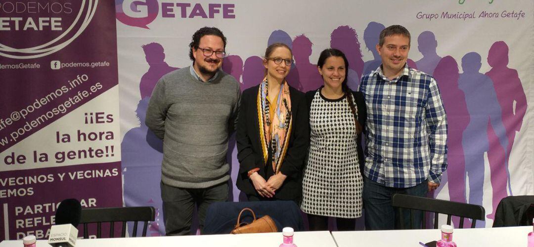 La candidatura de unidad incluye a Podemos Getafe, Ahora Getafe, Equo y Vientos del pueblo.