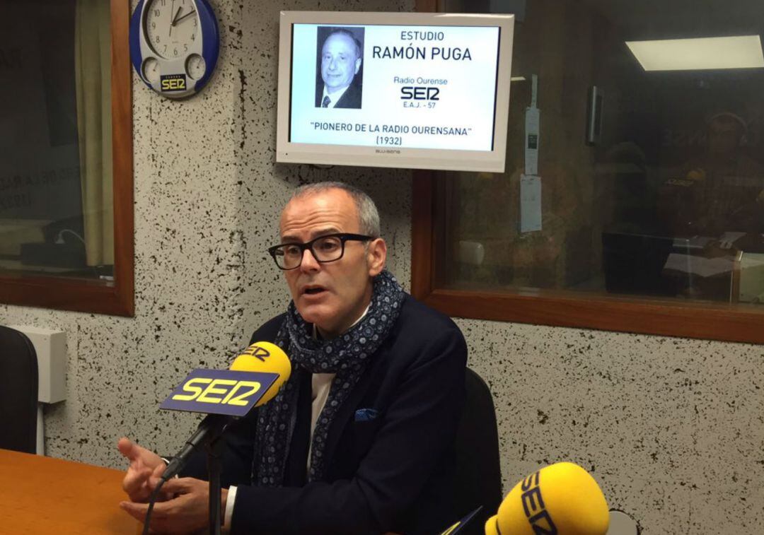 Jesús Vázquez en el estudio Ramón Puga