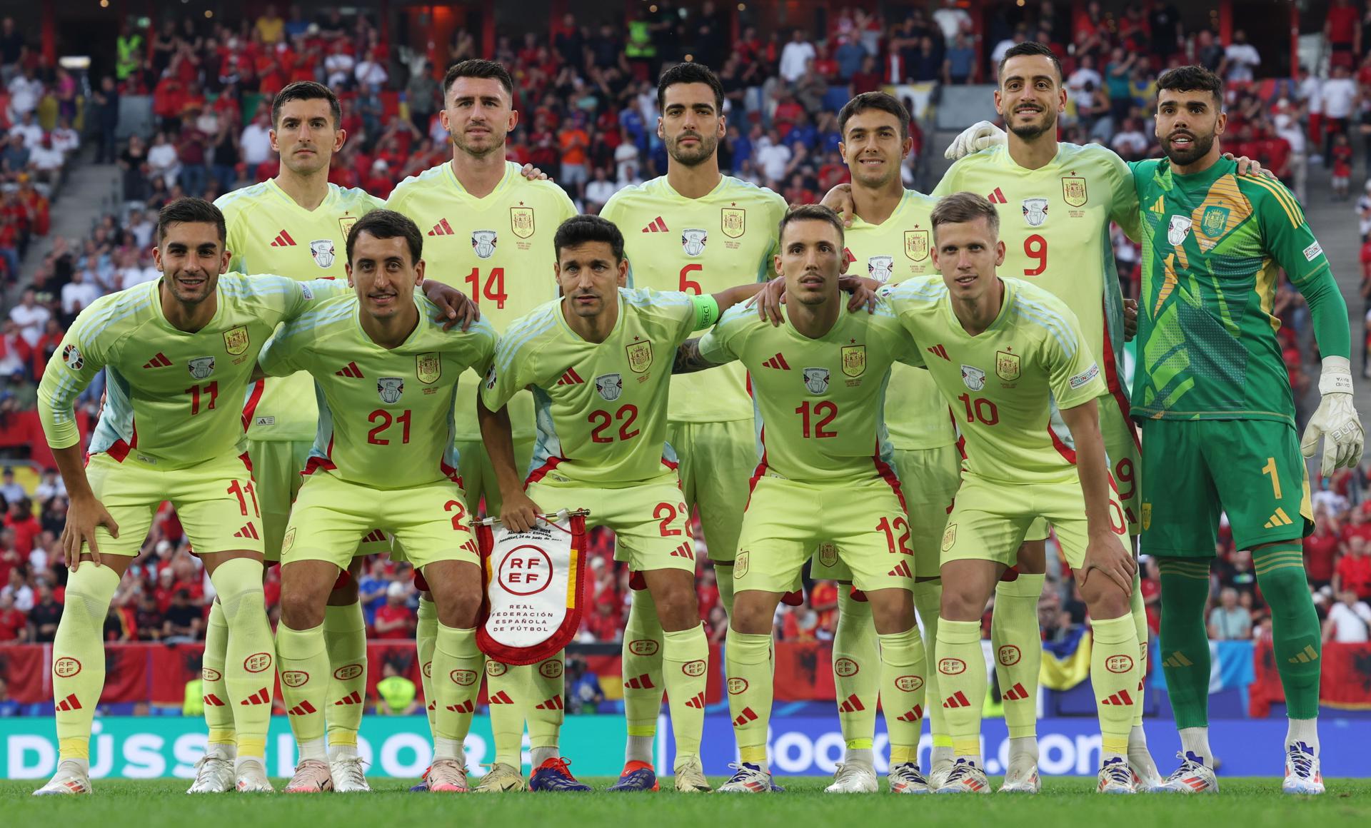 La Selección Española en el España-Albania