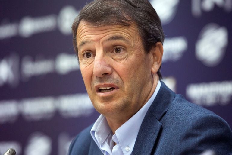 José González, en su presentación como entrenador del Málaga