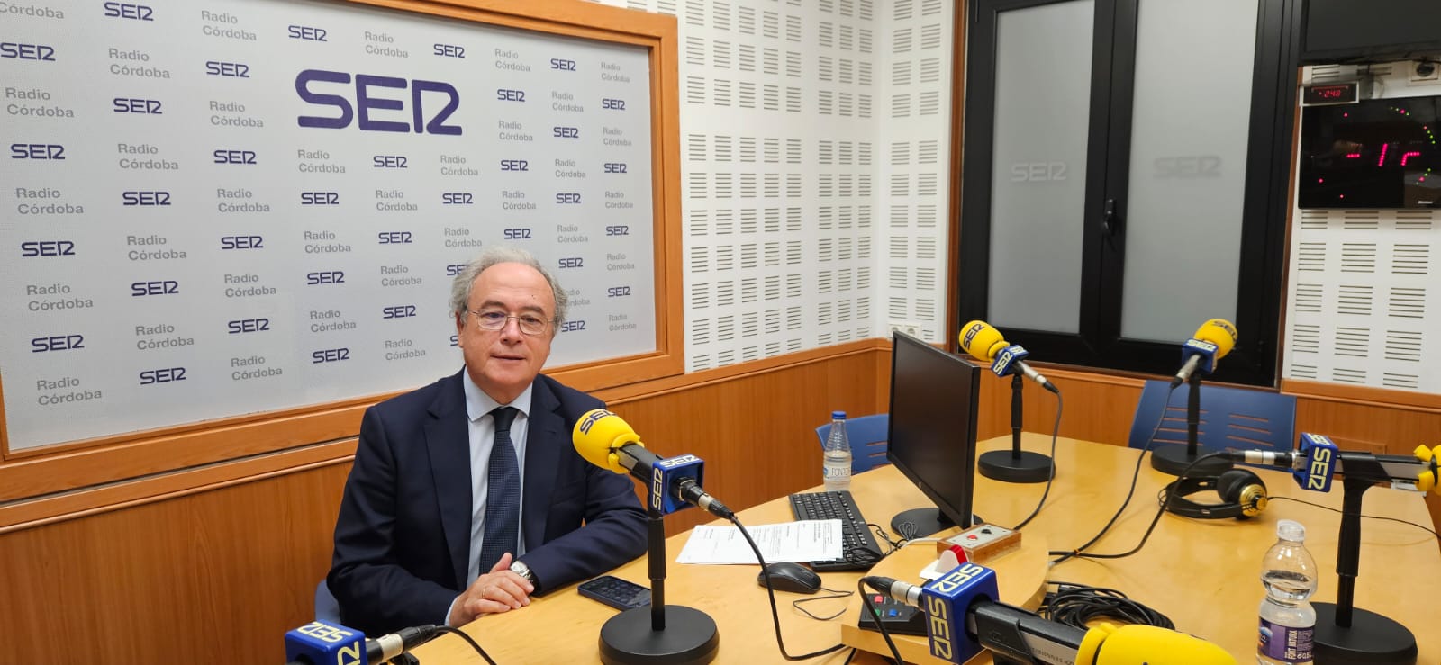 Antonio Díaz, reelegido presidente de CECO, en el estudio de Radio Córdoba Cadena SER