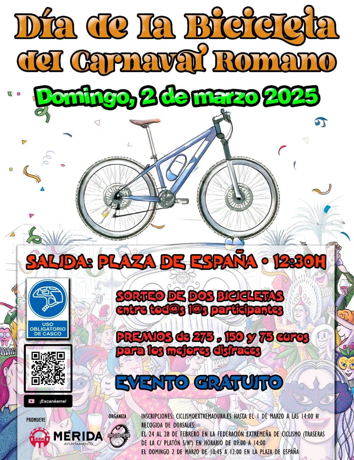 Día de la Bicicleta del Carnaval Romano