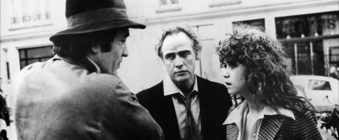 Bernardo Bertolucci, Marlon Brando y Maria Schneider, durante el rodaje de &quot;Último tango en Paris&quot; (1972)