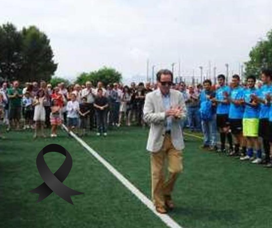 Luiche, en el campo de fútbol