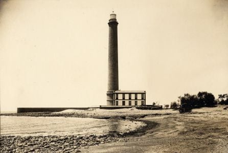 El Faro de Maspalomas entre los años 1925 y 1930.