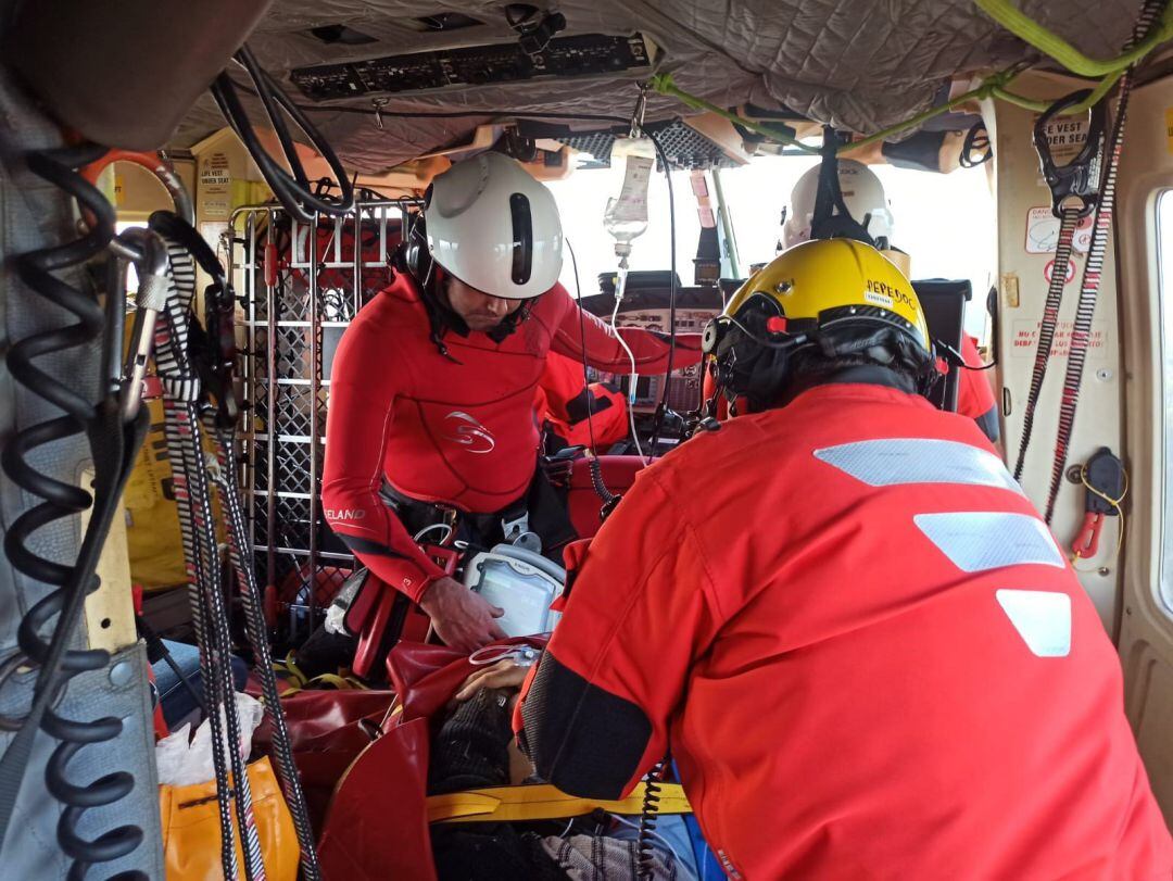 El hombre, que finalmente ha fallecido, tuvo que ser evacuado por el helicóptero del 112 Cantabria.