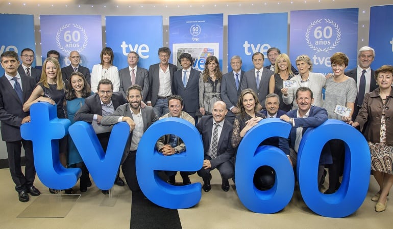 Los principales rostros de TVE celebran su 60 aniversario