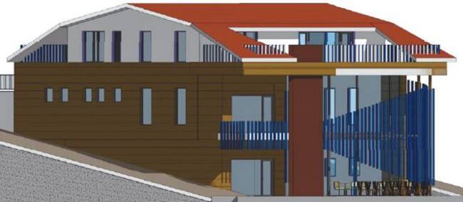 Recreación de cómo quedará el centro social de Suevos