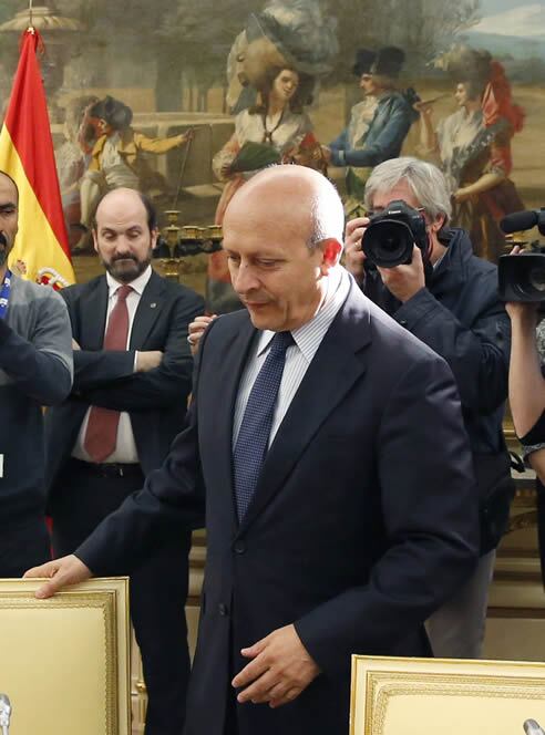 El ministro de Educación, Cultura y Deporte, Jose Ignacio Wert, al comienzo de la Conferencia Sectorial de Educación