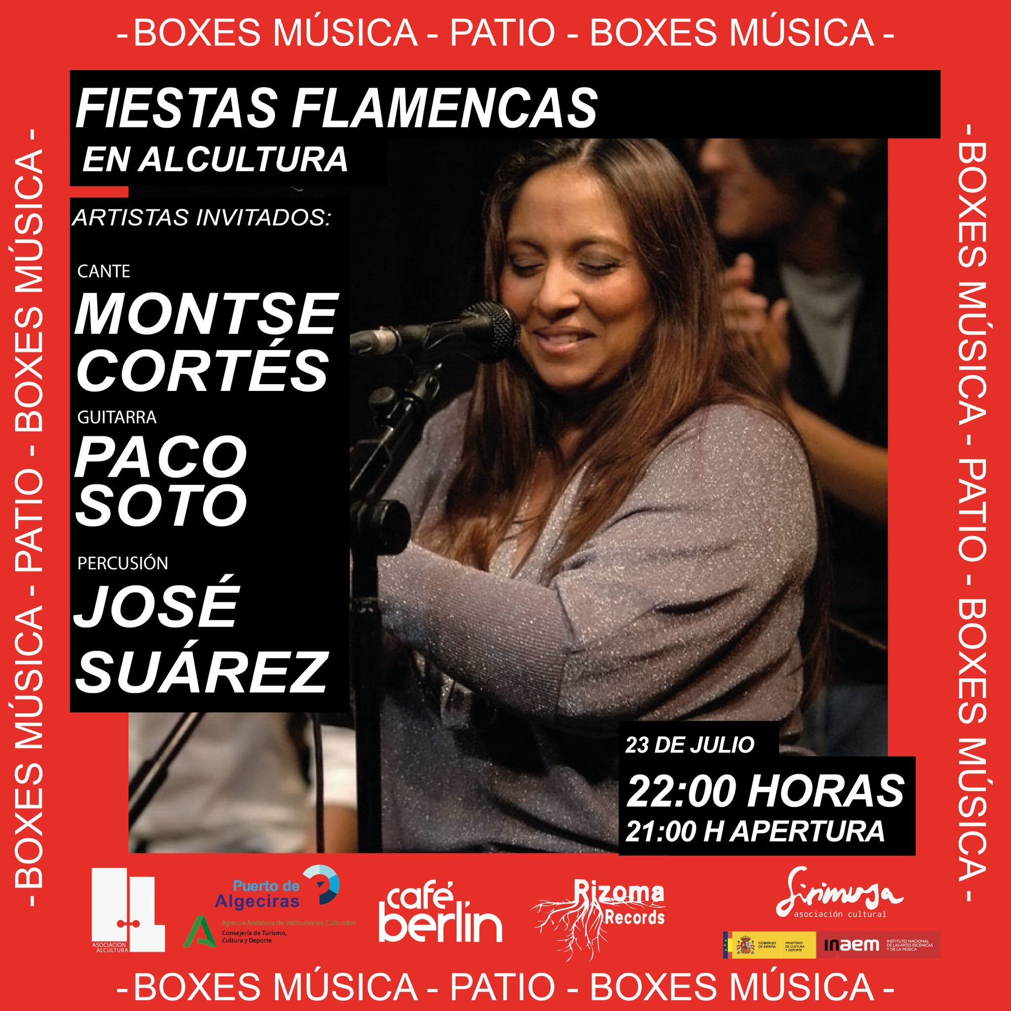 Fiestas Flamencas en Alcultura. Cartel anunciador.