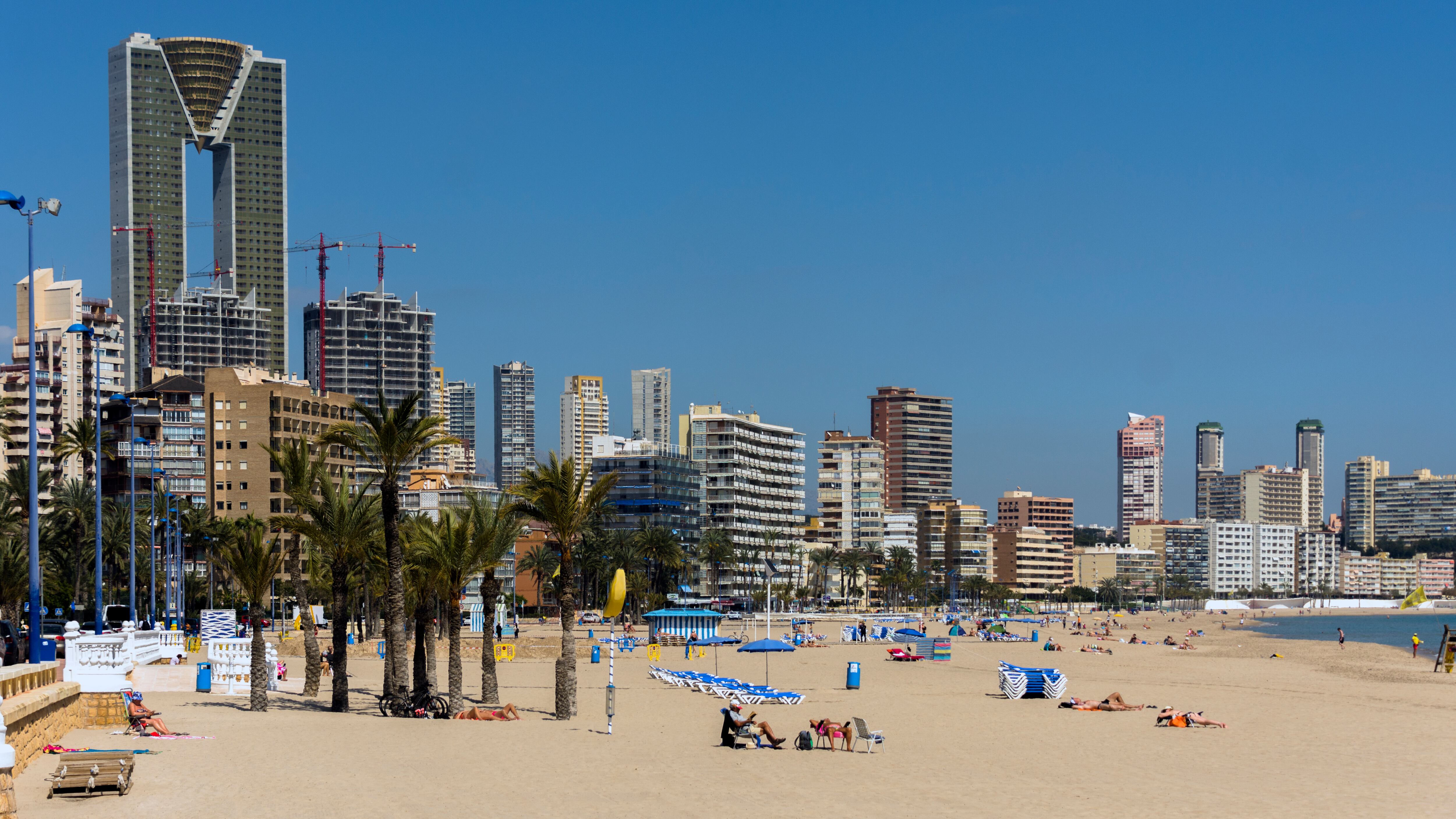 Playa de Poniente en Benidorm