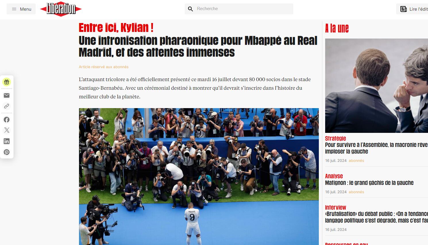 El proyecto faraónico del Real Madrid.