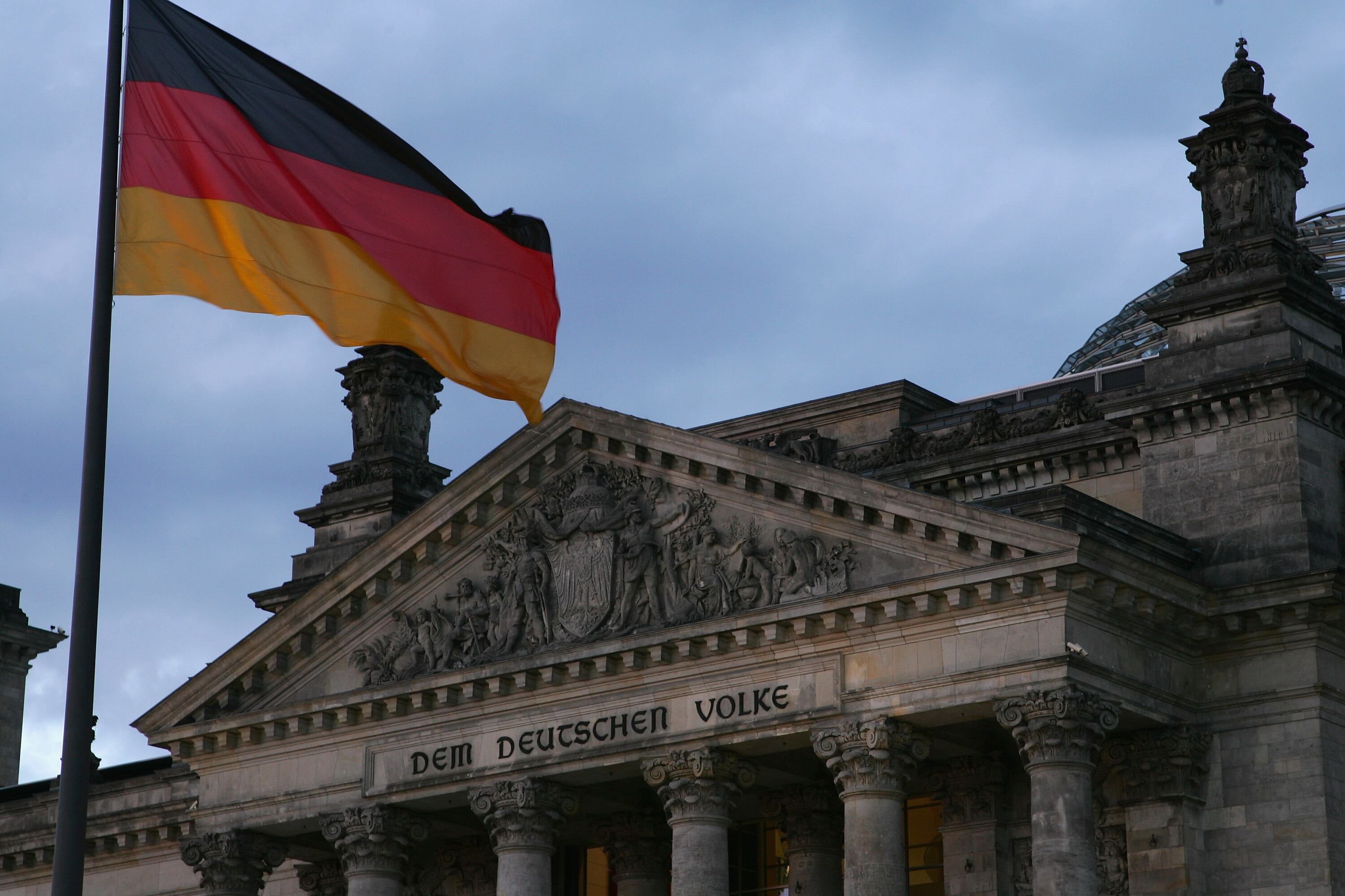 Vista del Reichstag en Berlín.