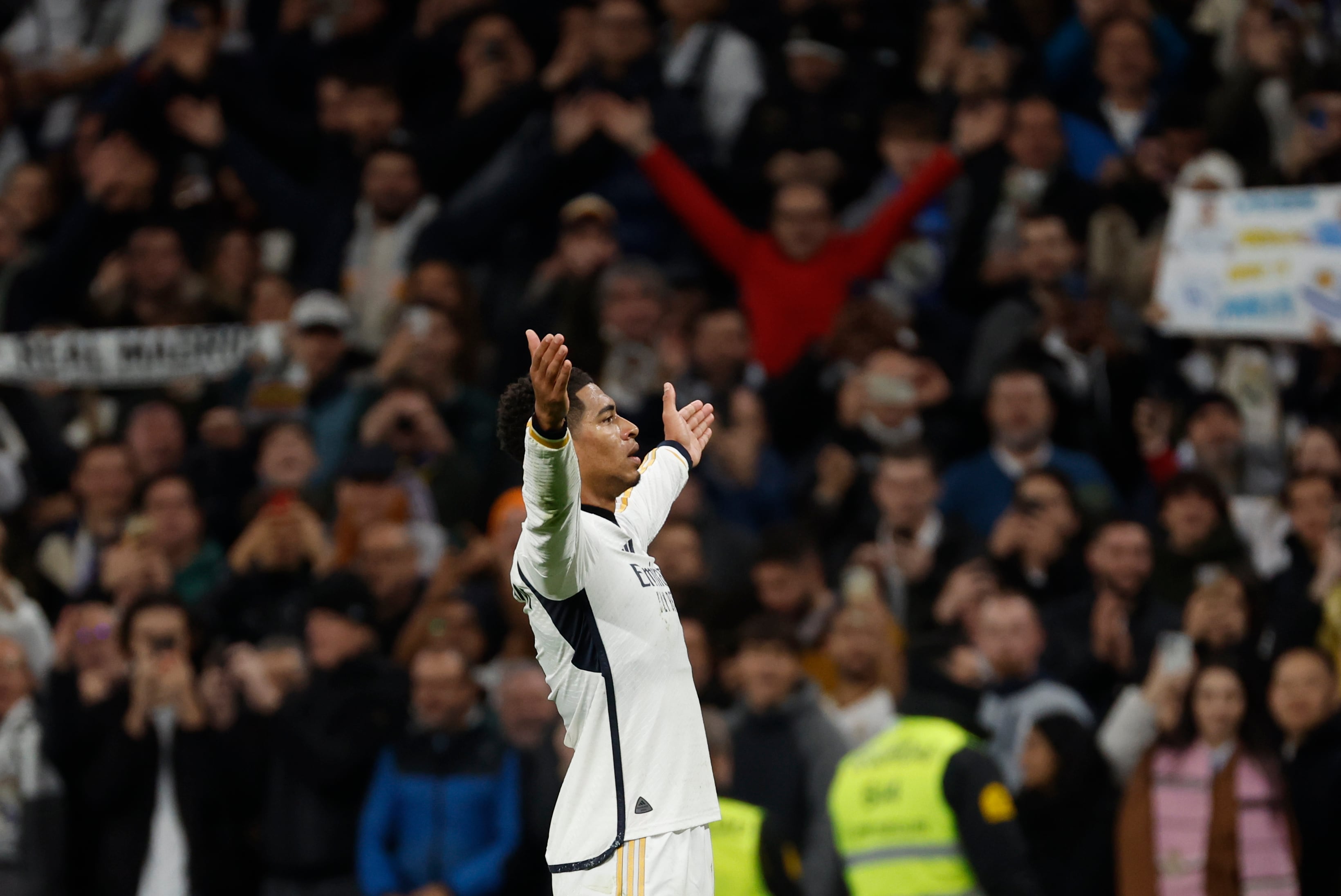 Bellingham en un partido del Real Madrid. EFE/Daniel González