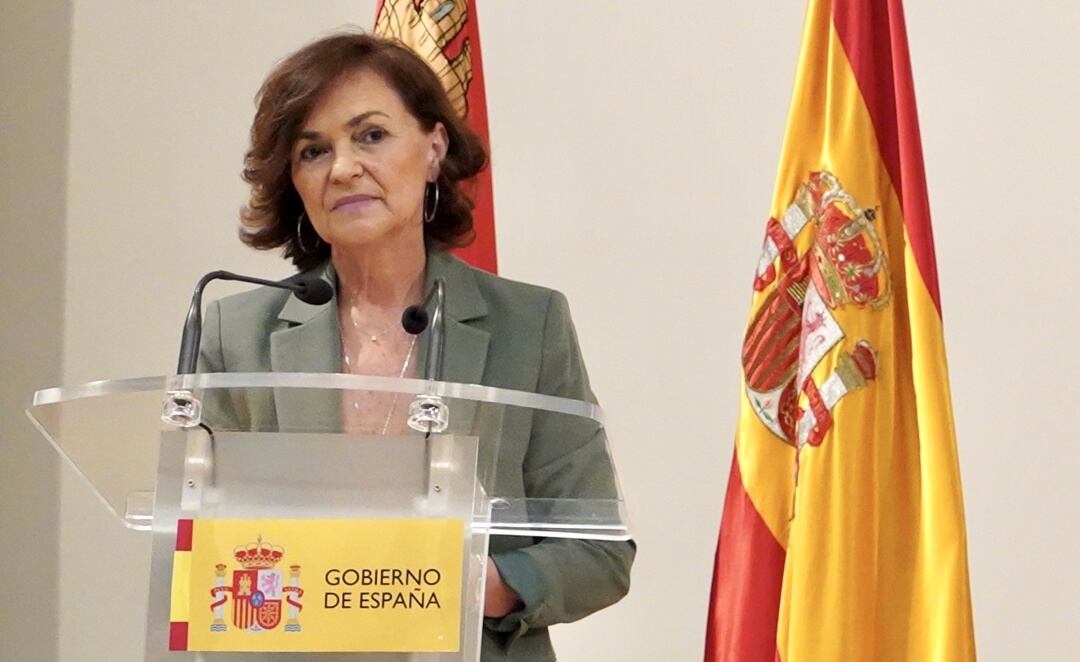 Carmen Calvo, vicepresidenta primera del Gobierno