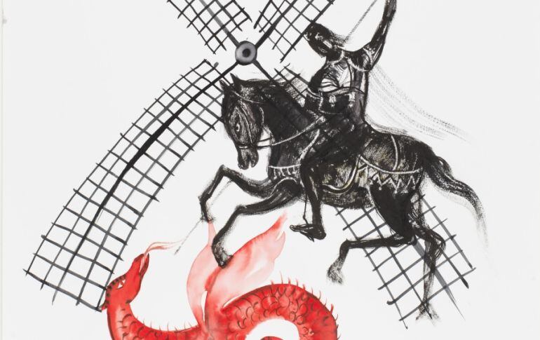 Acuarela de Lina Vila para el cartel de los actos de San Jorge 2016