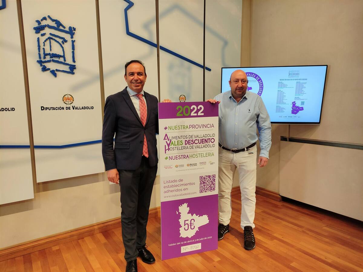 Diputación y hosteleros de Valladolid incentivarán el consumo en locales de la provincia con 9.000 vales descuento