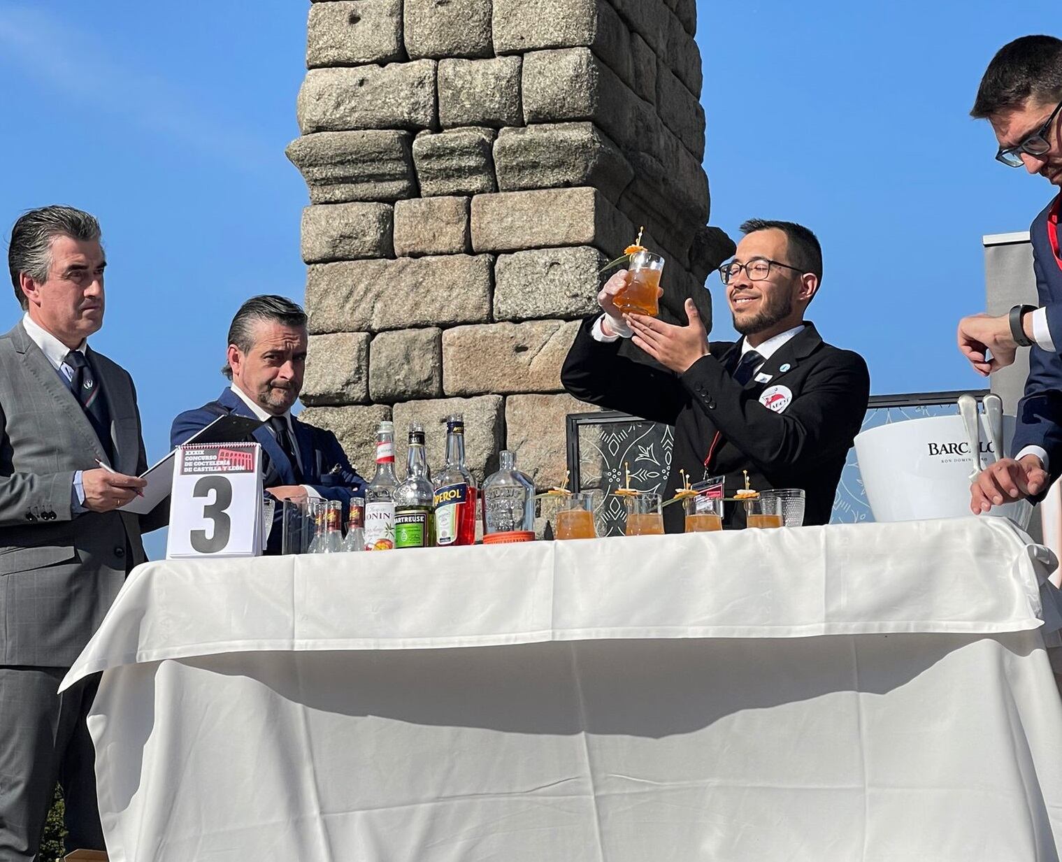 Héctor durante una de las pruebas del campeonato regional celebrado en Segovia